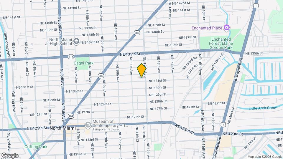 1175 NE 131st St Map and Location Details