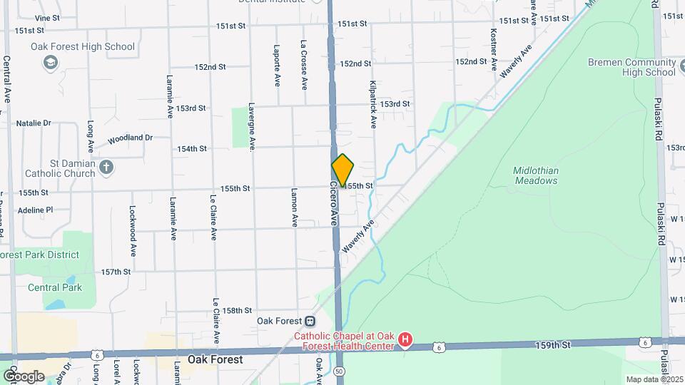 15505 S Cicero Ave Map and Location Details
