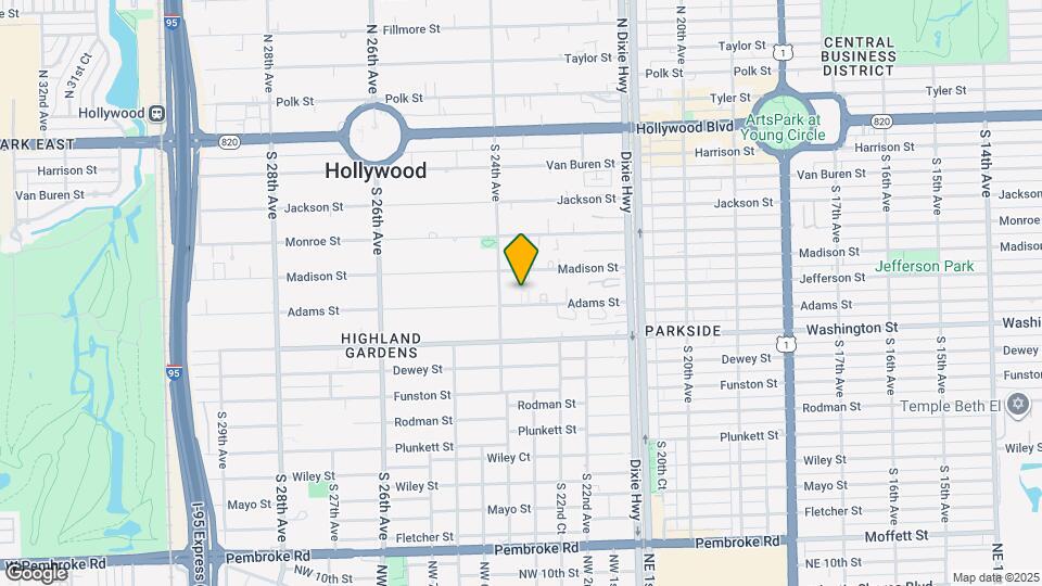 2321 Adams St Map and Location Details