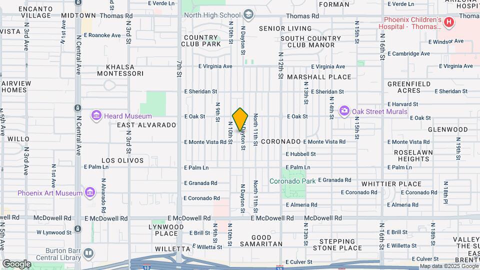 2214 N Dayton St Map and Location Details