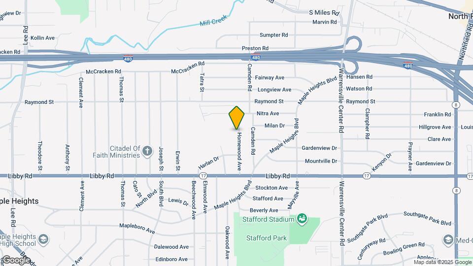 5178 Homewood Ave Map and Location Details