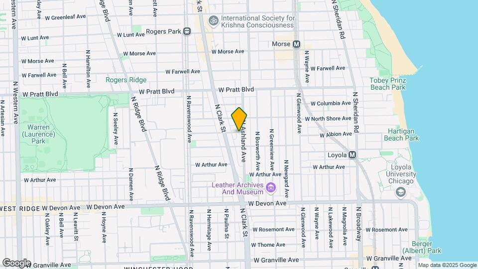 6624 N Ashland Ave Mapa y Detalles de la Ubicación