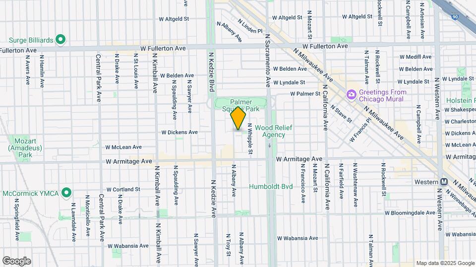 2055 N Albany Ave Map and Location Details