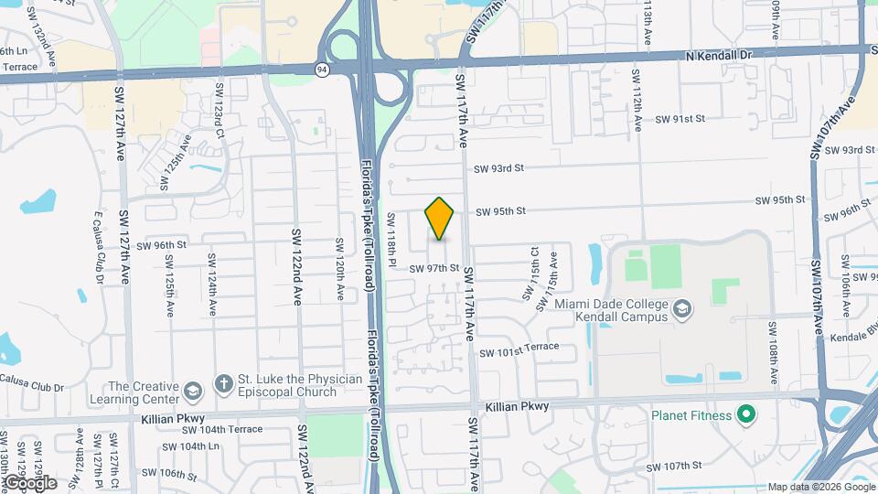 9612 SW 117th Ct Map and Location Details