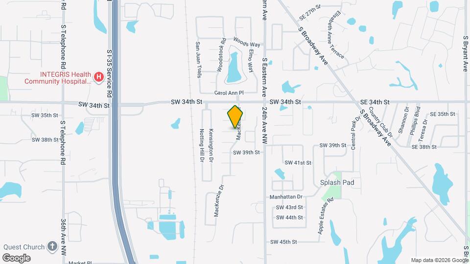 902 SW 37th St Map and Location Details