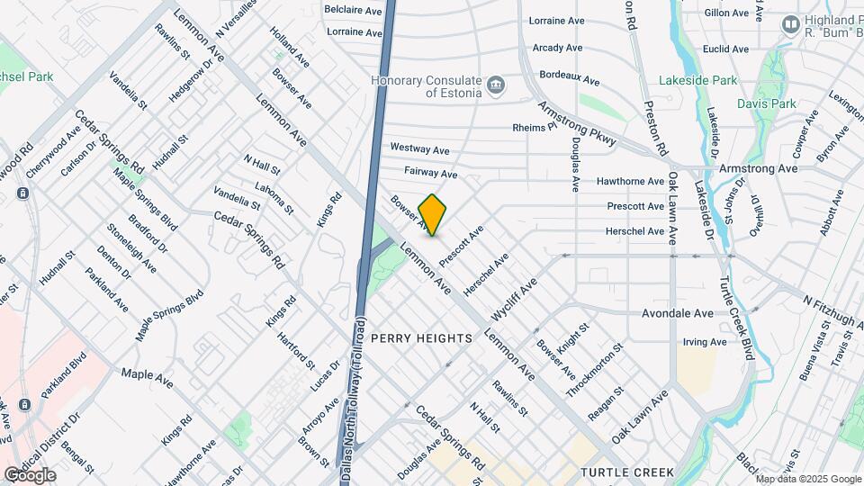 4545 Bowser Ave Mapa y Detalles de la Ubicación