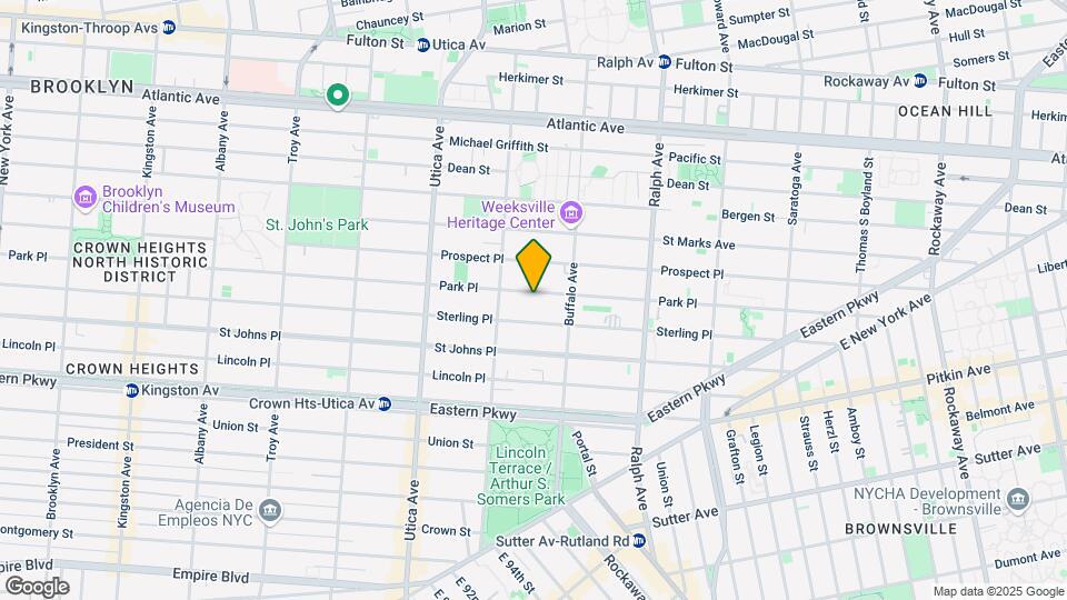 1526 Park Pl Map and Location Details