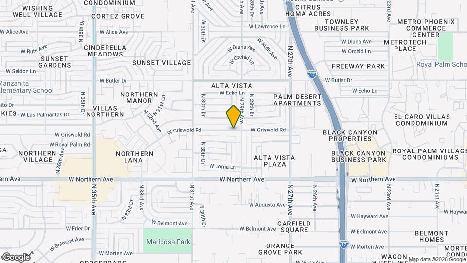 2915 W Griswold Rd Map and Location Details