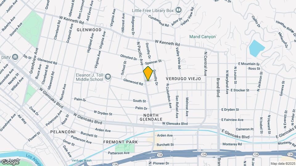 1232 N Pacific Ave Mapa y Detalles de la Ubicación