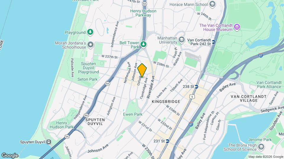 3512 Oxford Ave Map and Location Details