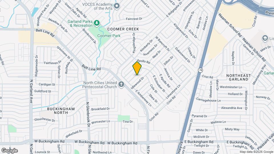 2226 Crystal Creek Ln Map and Location Details