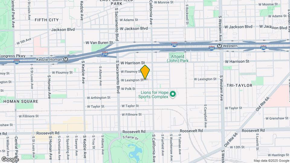 2825 W Lexington St Map and Location Details