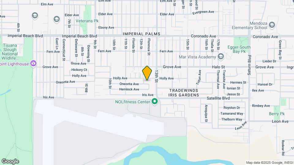 1204 Oneonta Ave Mapa y Detalles de la Ubicación