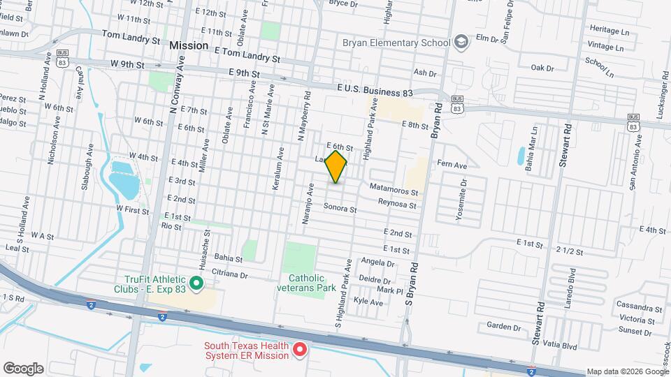 1011 Reynosa St Map and Location Details