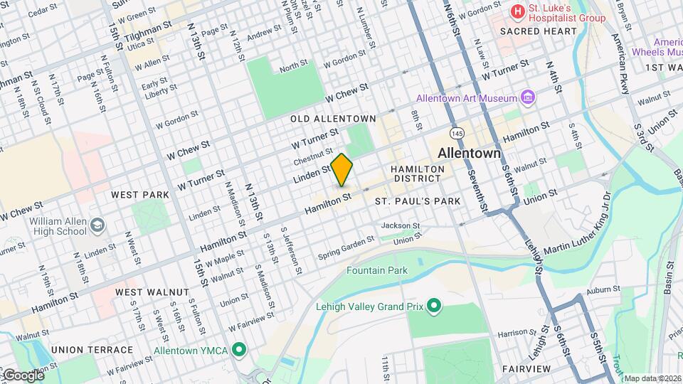 1031 W Hamilton St Mapa y Detalles de la Ubicación
