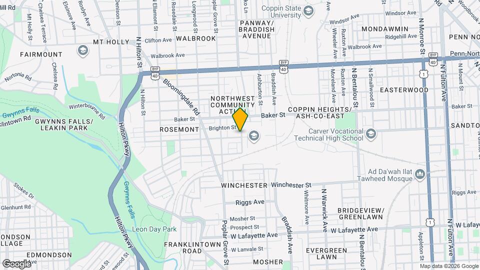 2800 Presstman St Map and Location Details