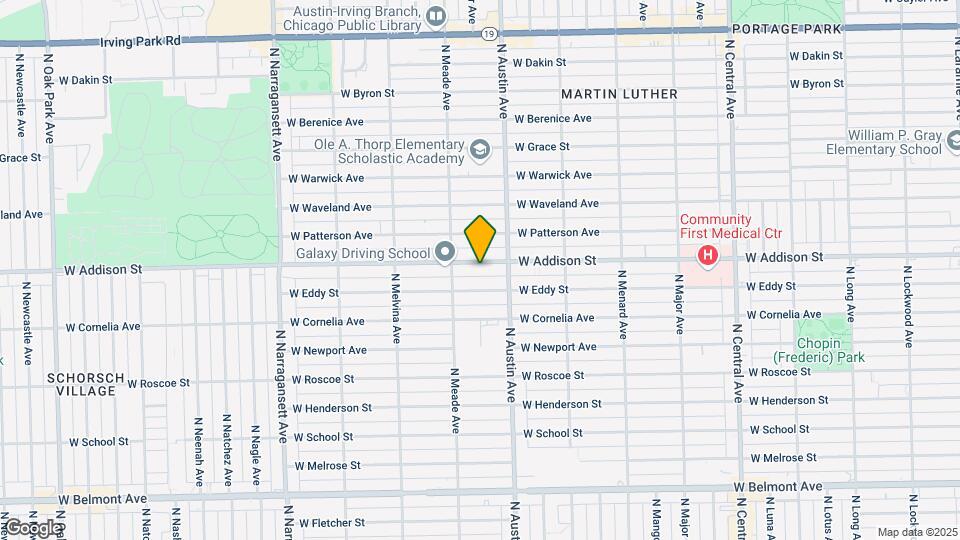 6031 W Addison St Map and Location Details