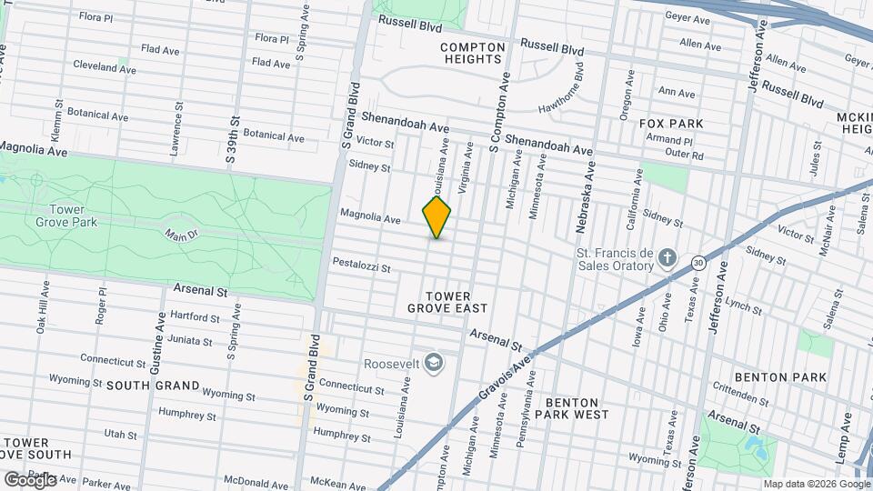 3321 Halliday Ave Map and Location Details