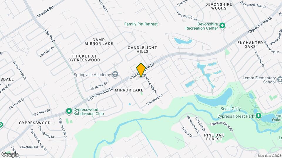 3415 Candlepine Dr Map and Location Details