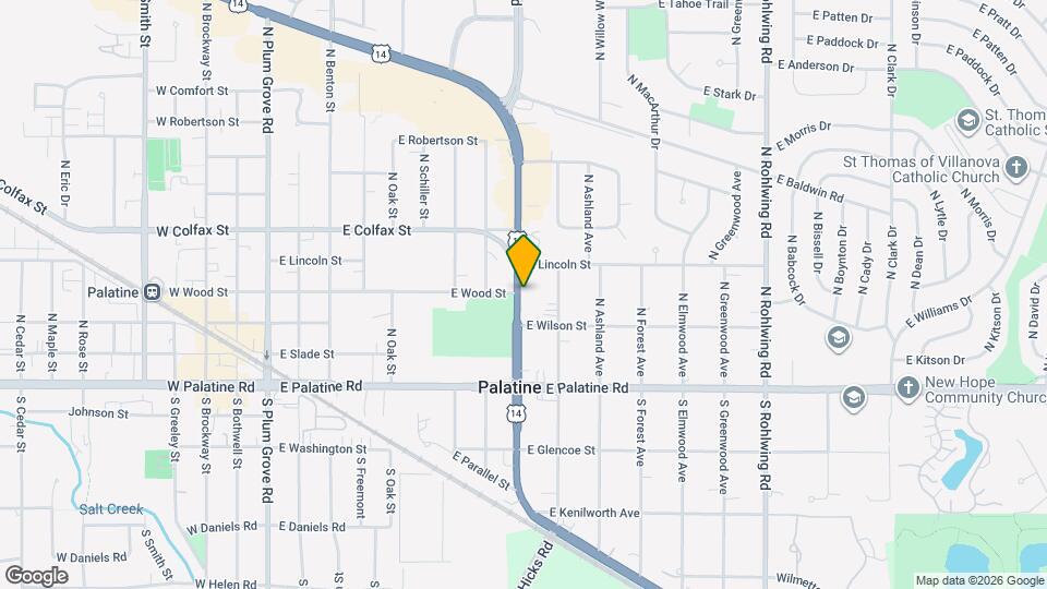 127 N Northwest Hwy Map and Location Details