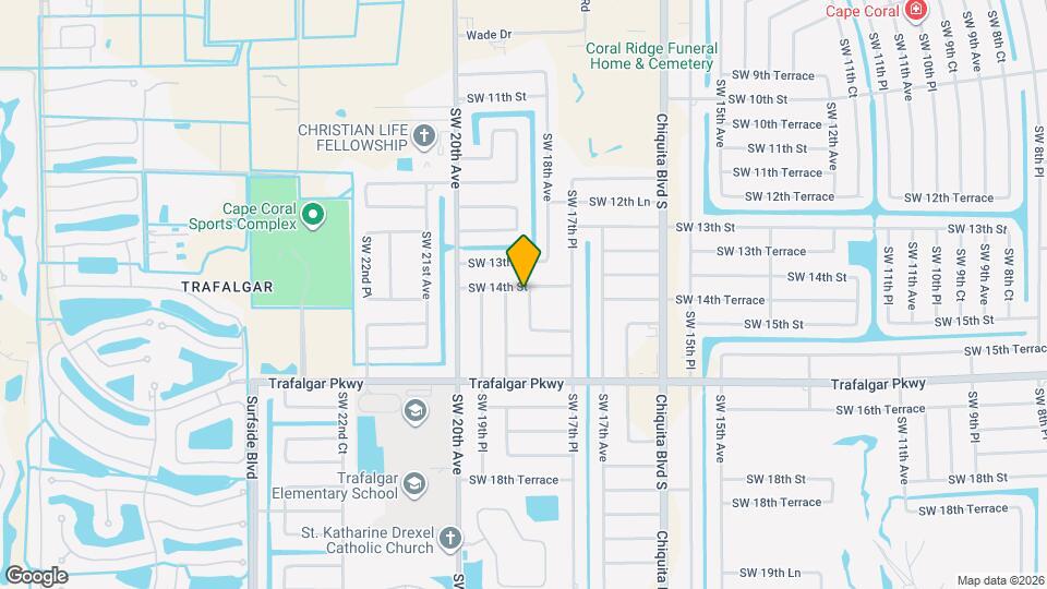 1402 SW 18th Pl Map and Location Details