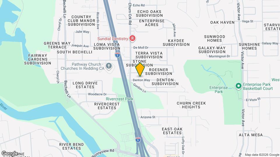 1096 Denton Way Map and Location Details