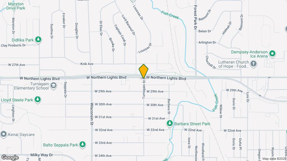 2802 Turnagain St, Unit 3 Mapa y Detalles de la Ubicación