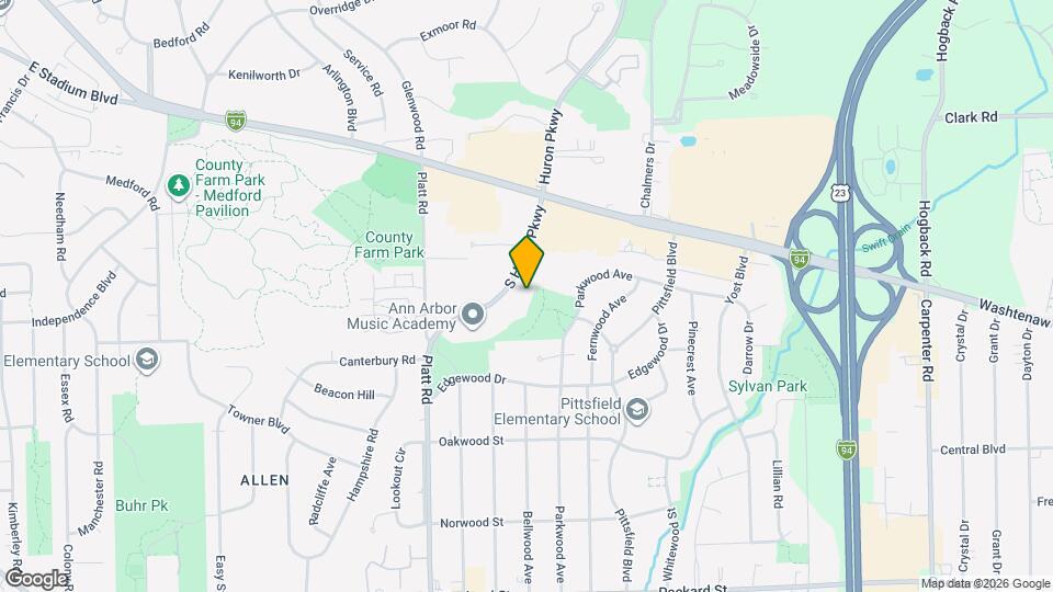 2233 S Huron Pkwy Map and Location Details