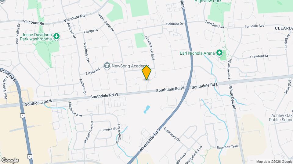 166 Southdale Rd W Map and Location Details
