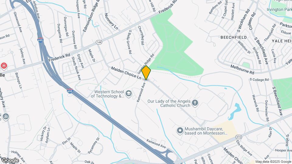 300 Maiden Choice Ln Map and Location Details