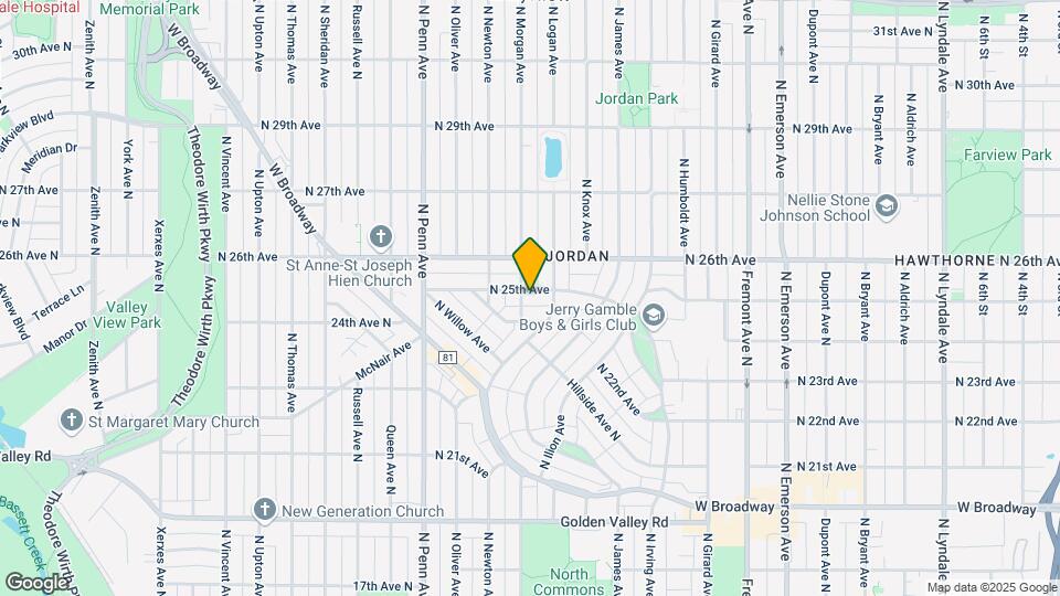 1819 25th Ave N Map and Location Details