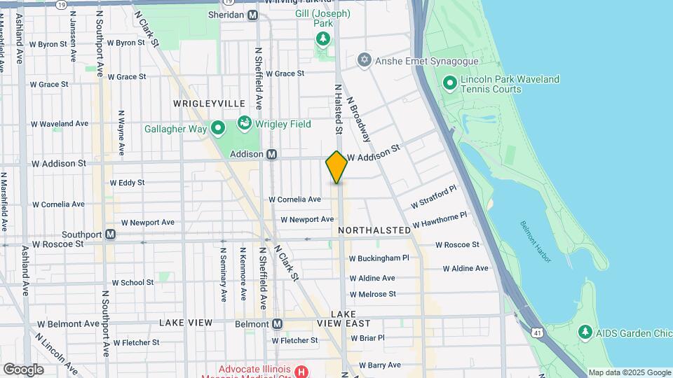 3512 N Halsted St Map and Location Details