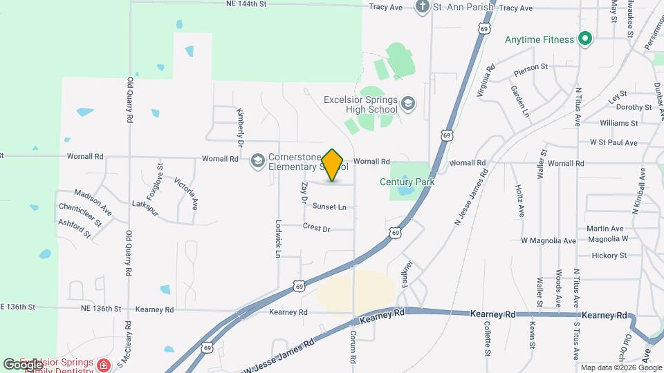 1709 Briarwood Ln Map and Location Details