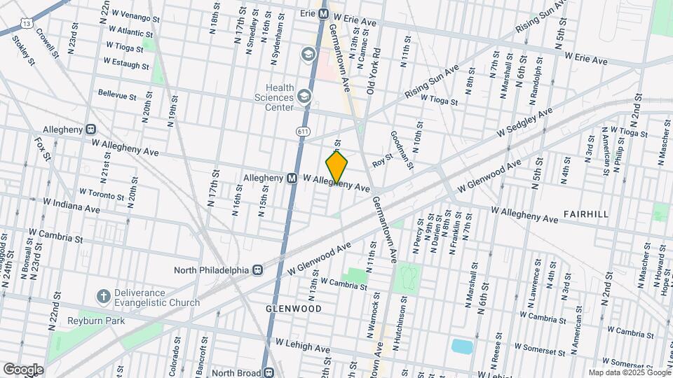 1234 W Allegheny Ave Map and Location Details