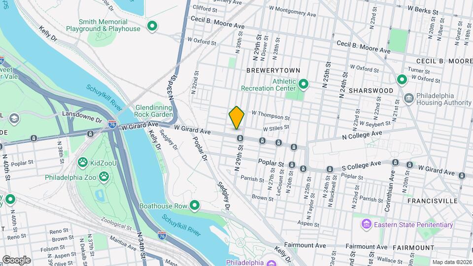 2917 W Girard Ave Map and Location Details