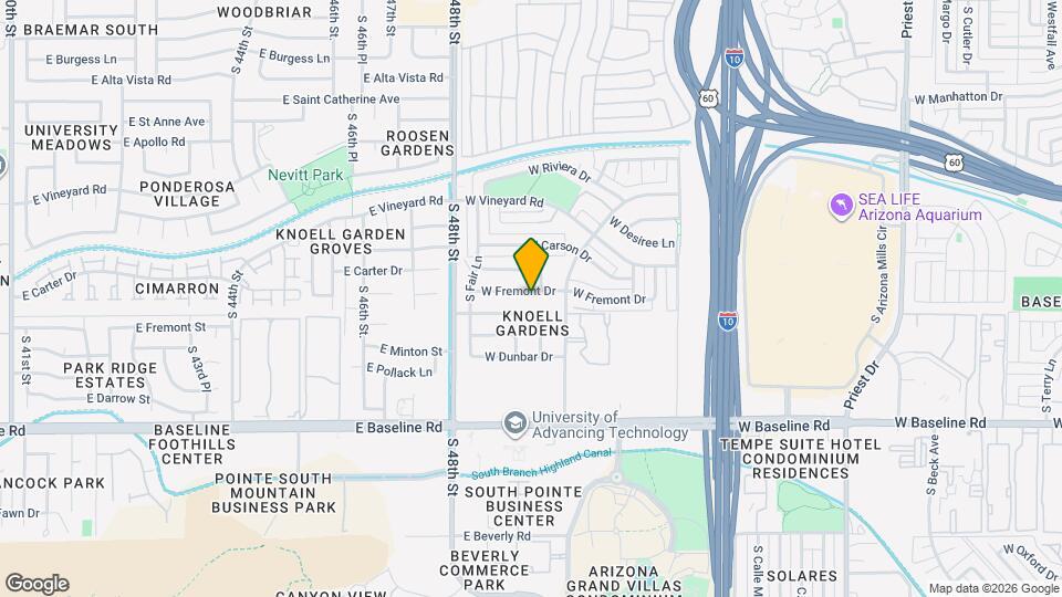 2517 W Fremont Dr Map and Location Details