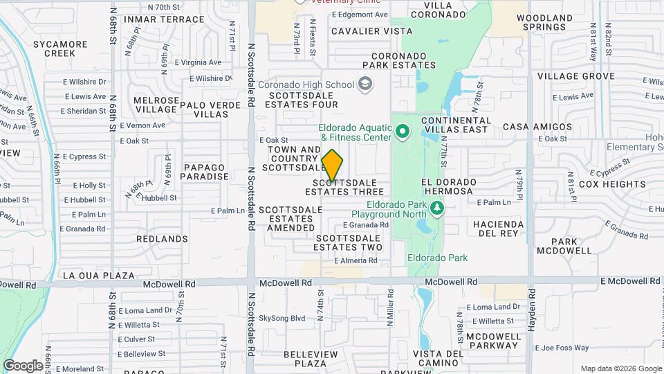 7415 E Holly St Map and Location Details