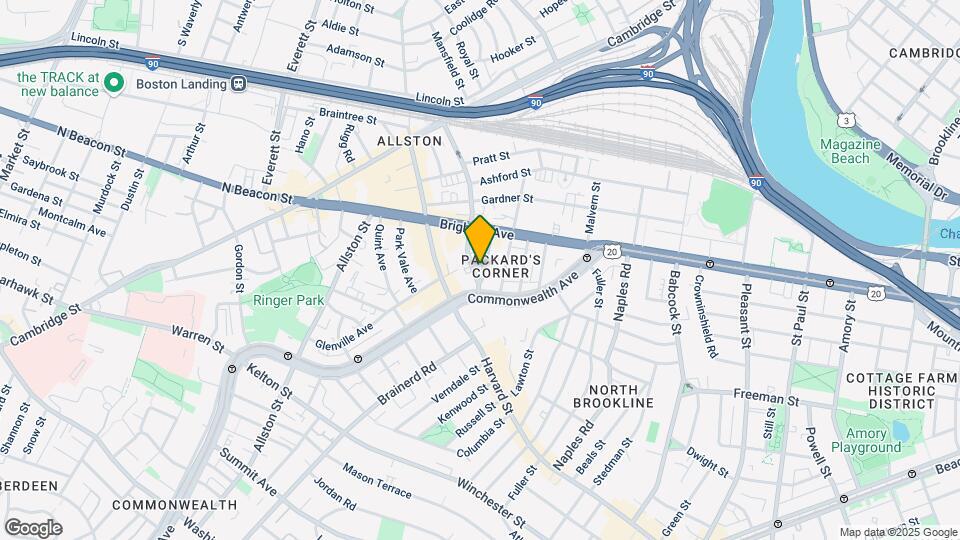 96 Linden St, Unit 1A Map and Location Details