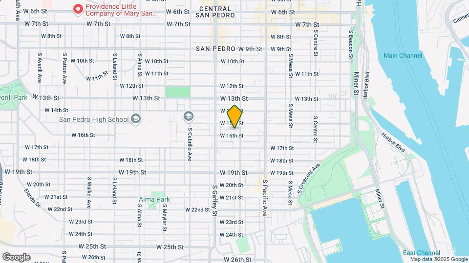 624 W 16th St Map and Location Details