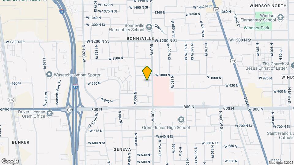 947 N 830 W St Map and Location Details