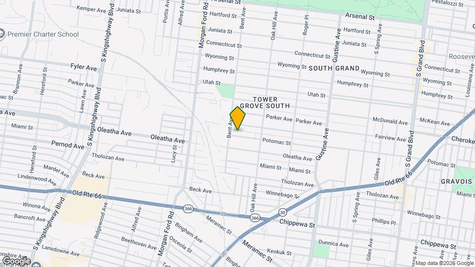 4153 Potomac St Map and Location Details