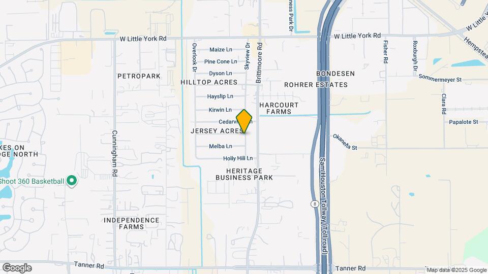 11001 Sherry Ln Map and Location Details