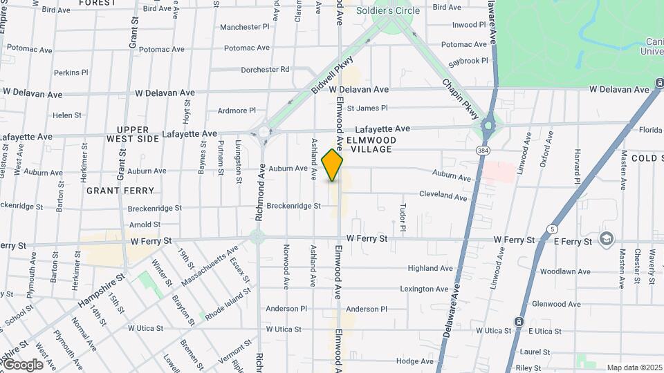 762 Elmwood Ave Map and Location Details