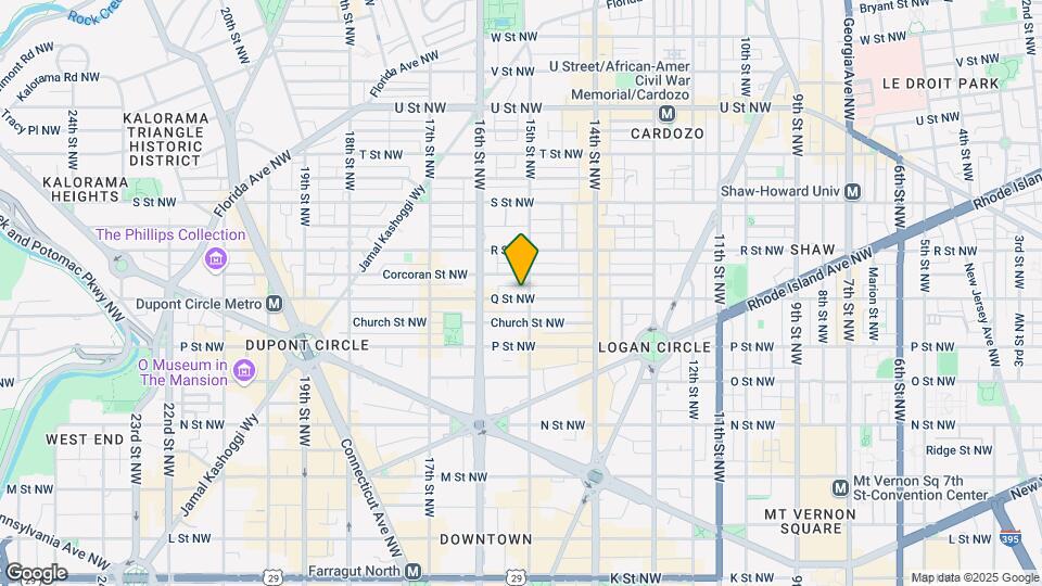 1503 Q St NW Map and Location Details