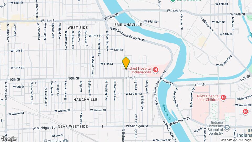 1033 N Belmont Ave Map and Location Details