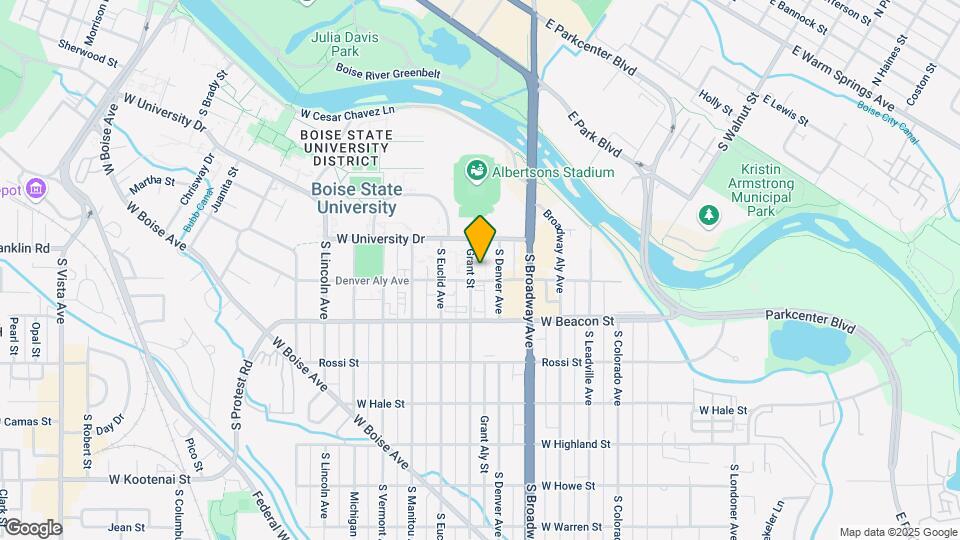 1022 S Grant Ave Map and Location Details