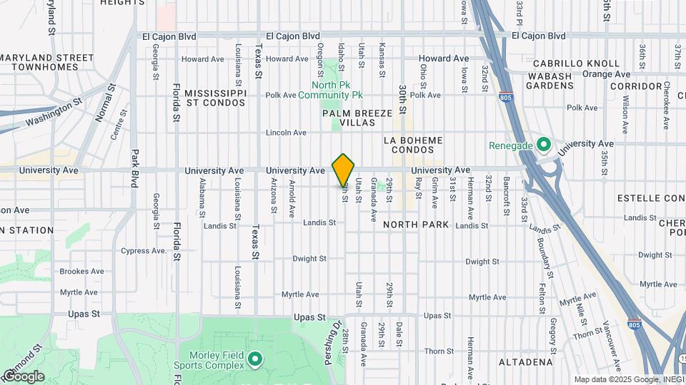 3782 28th St Map and Location Details