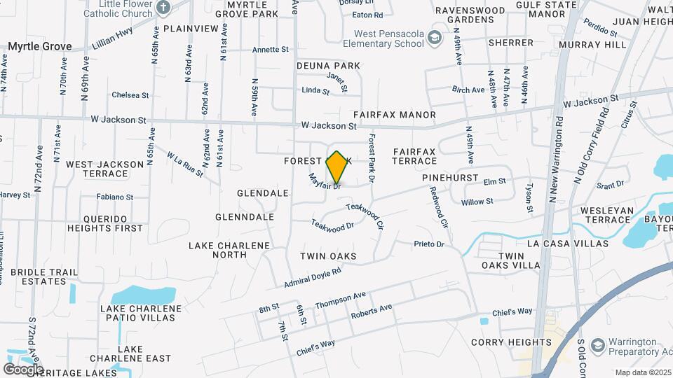 5519 Mayfair Dr Map and Location Details