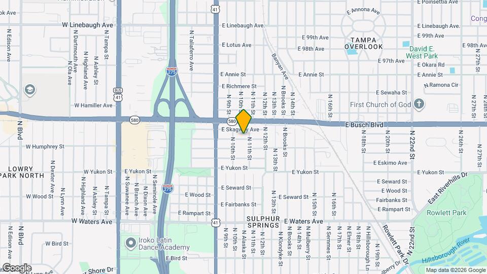 1014 E Okaloosa Ave Map and Location Details
