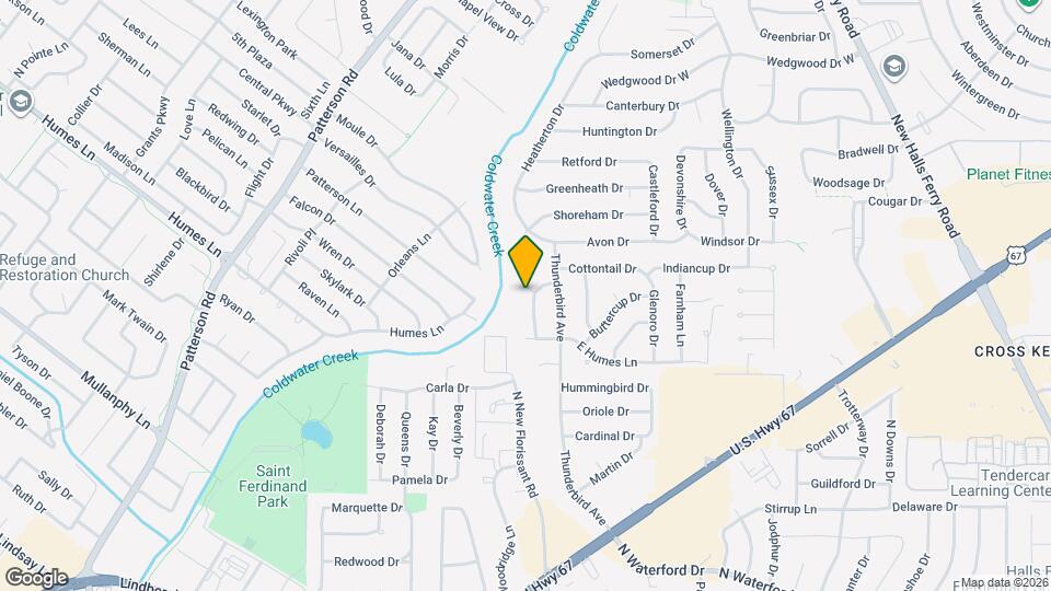 2305 Bramble Ln Map and Location Details